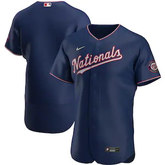 mens nike navy washington nationals alternate authentic tea